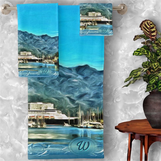 Marina Vallarta 0946  Bath Towel Set (Creator Uploaded)