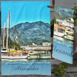 Marina Vallarta 0946 Tea Towel