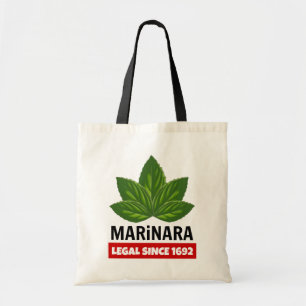 Marinara Legal Since 1692 Basil Leaves Tote Bag