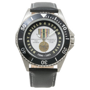 MARINE 3 CAMPAIGN STARS Desert Storm Marine Watch