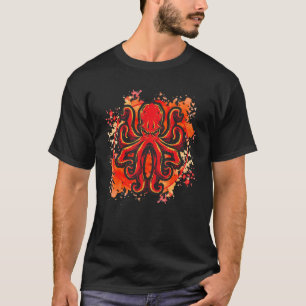 Marine Animals  Octopus  Seafood    Retro Squid T-Shirt