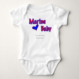 Marine baby bodysuit