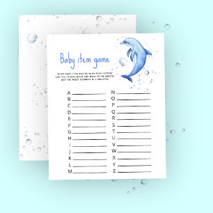 Marine Baby Item Game. Baby Shower Game