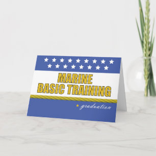 Marine Basic Training Graduation Congratulations Card