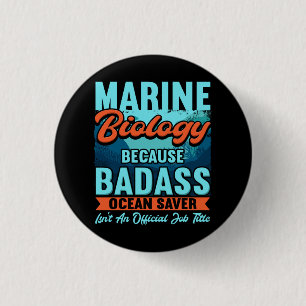 Marine Biologist 3 Cm Round Badge