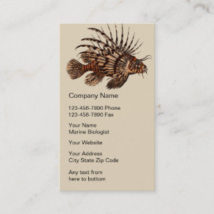 Marine Biologist Business Cards