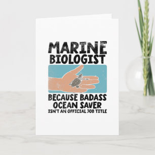 Marine Biologist Card