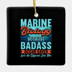 Marine Biologist Ceramic Ornament