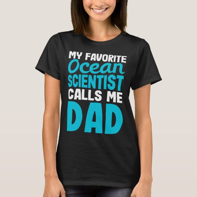 Marine Biologist Dad Marine Biology T-Shirt (Front)