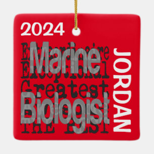 Marine Biologist Extraordinaire CUSTOM Ceramic Ornament