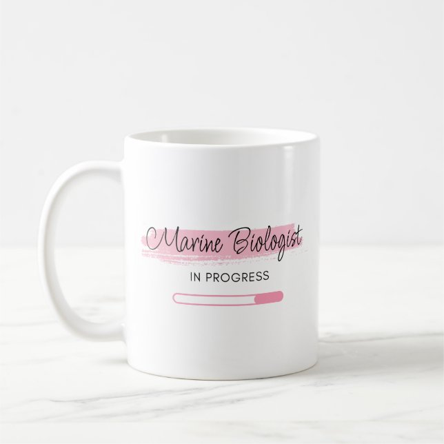 Marine Biologist In Progress – Personalised Coffee Mug (Left)