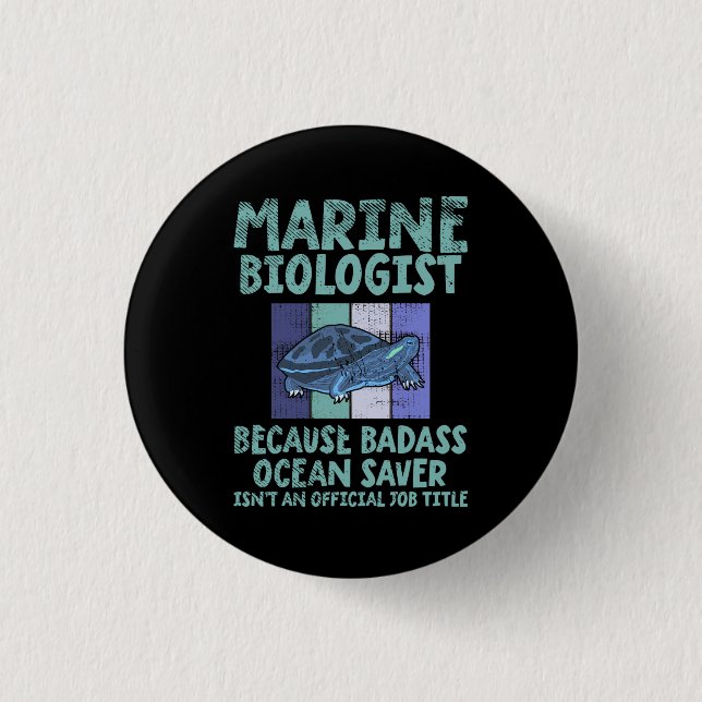 Marine Biologist Marine Biology 3 Cm Round Badge (Front)