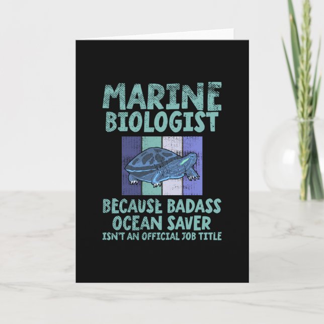Marine Biologist Marine Biology Card (Front)