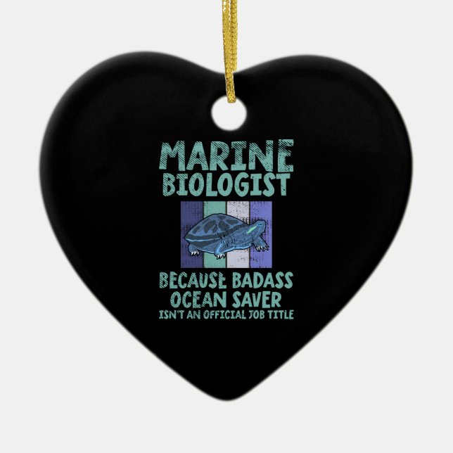Marine Biologist Marine Biology Ceramic Ornament (Front)
