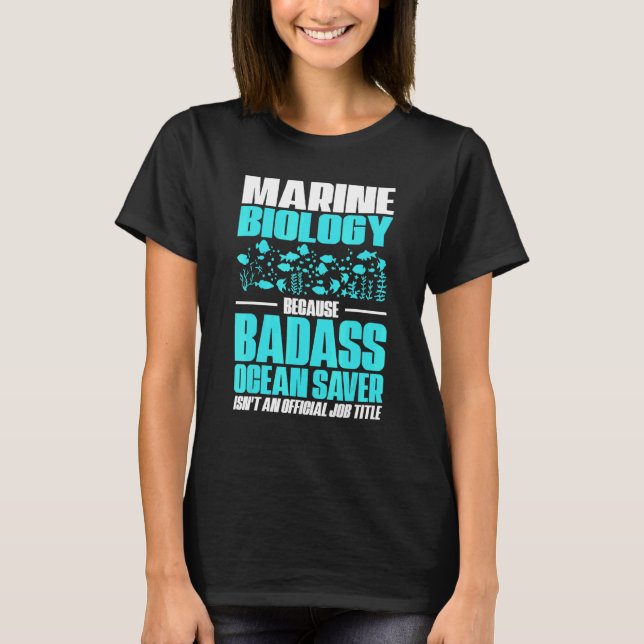 Marine Biologist Whale Marine Life Ocean Biology T-Shirt (Front)