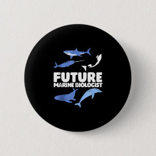 Marine biology kids future marine biologist ocean 6 cm round badge