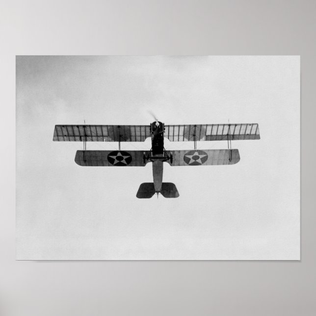 Marine Biplane Performing A Loop - WW1 - 1918 Poster (Front)