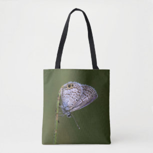 Marine Blue Butterfly Tote Bag