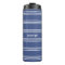 Marine Blue Stripes custom monogram tumbler
