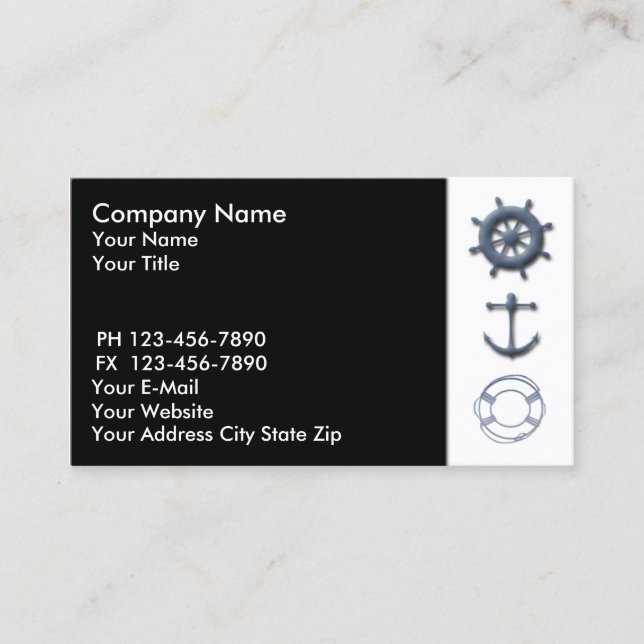 Marine Business Card (Front)