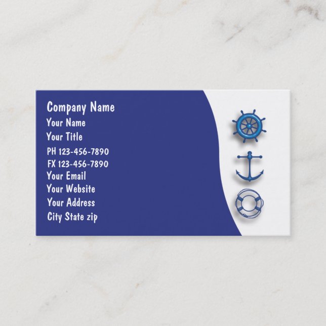 Marine Business Cards (Front)