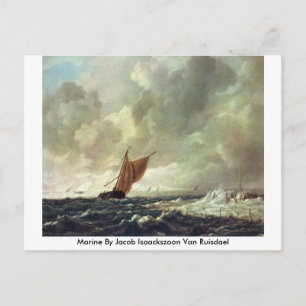 Marine By Jacob Isaackszoon Van Ruisdael Postcard