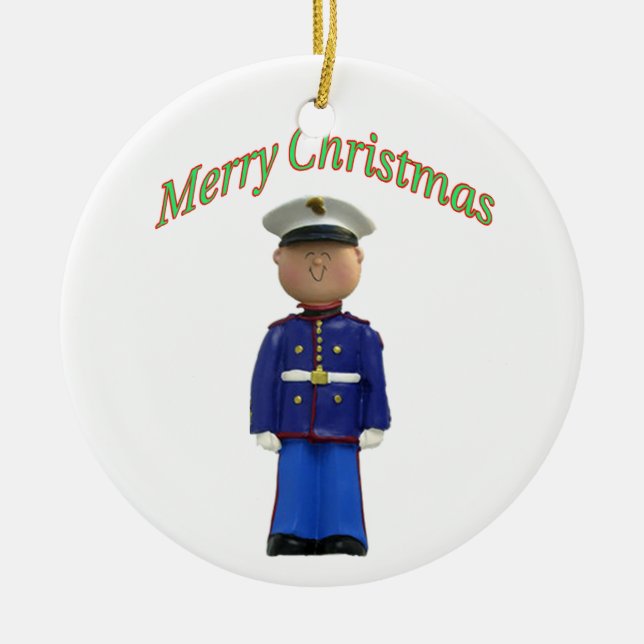 Marine Christmas Ornament (Front)