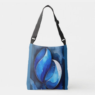 Marine Cobalt Curves Crossbody Bag