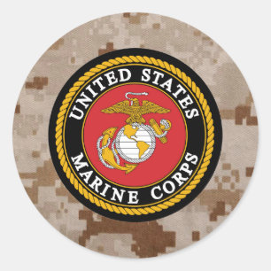 Marine Corps Digital Camo  Sticker