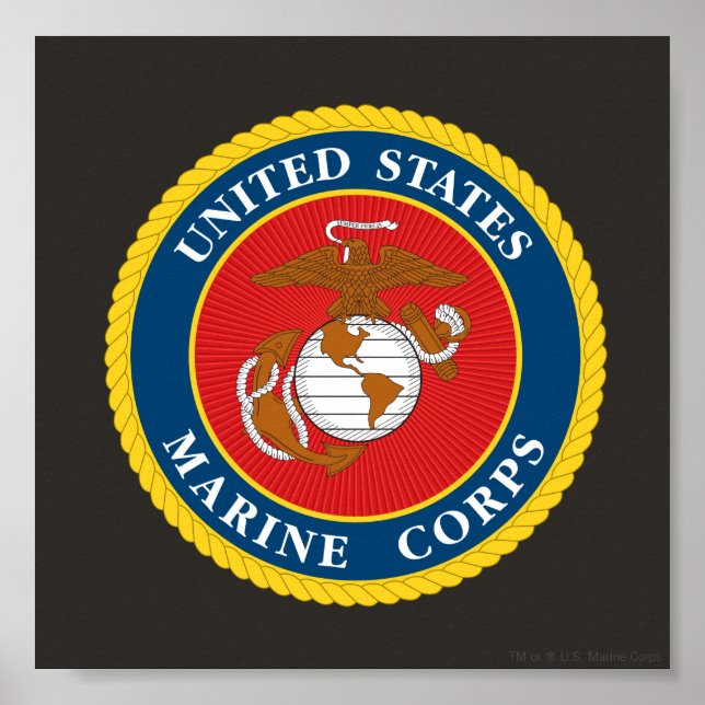 Marine Corps Seal 1 Poster (Front)