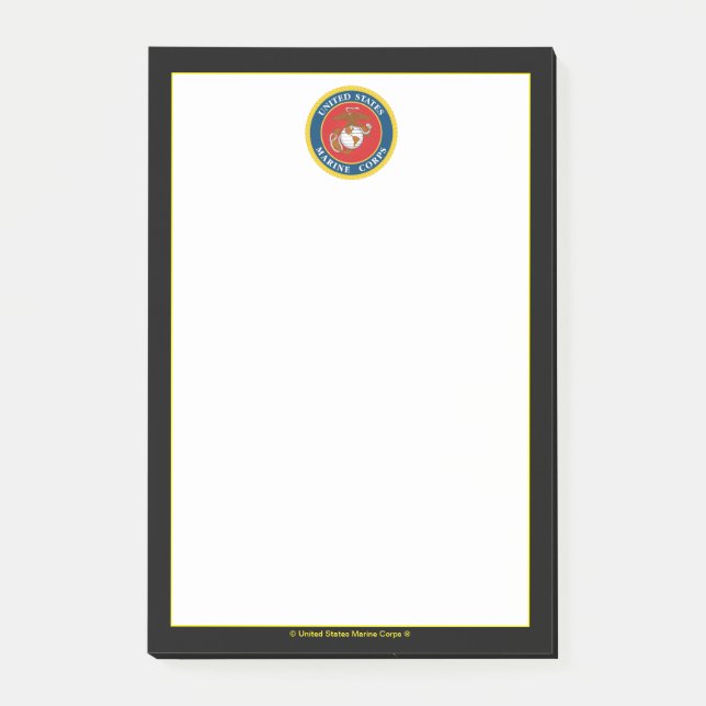 Marine Corps Seal - Flat Post-it Notes (Front)
