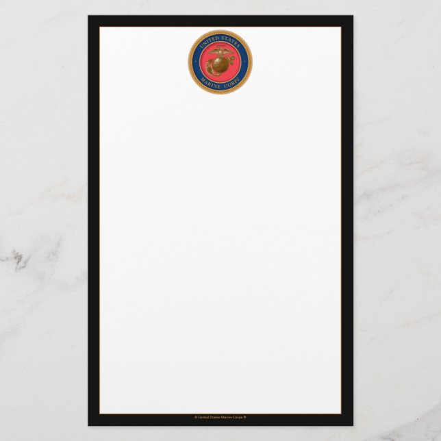 Marine Corps Seal Stationery (Front)