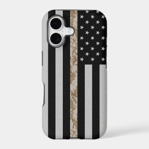 Marine Corps Thin Desert Camo Line Flag iPhone 5