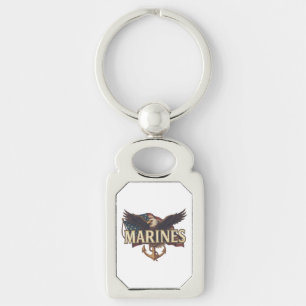 Marine Corps Veteran Logo Emblem Key Ring