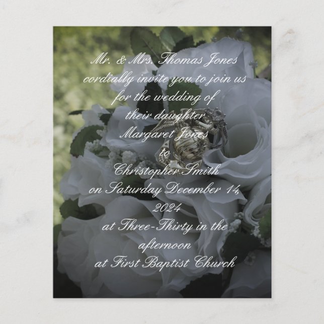 Marine Corps Wedding Invitation  (Front)