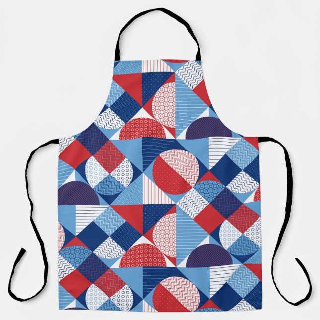 Marine geometric: summer seamless pattern. apron (Front)