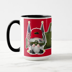 Marine Gnome with Military Truck Mug