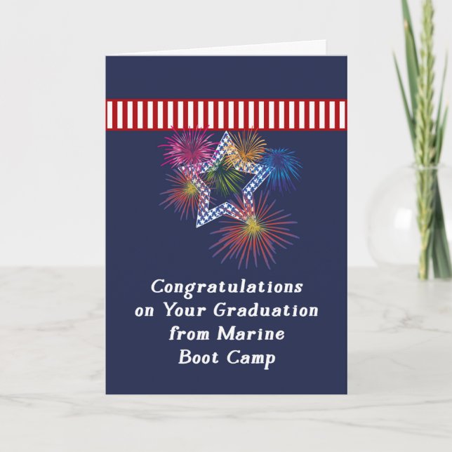 Marine Graduation Boot Camp Card (Front)