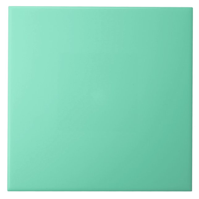 Marine Green Blue Aqua Turquoise 2015 Colour Trend Ceramic Tile (Front)