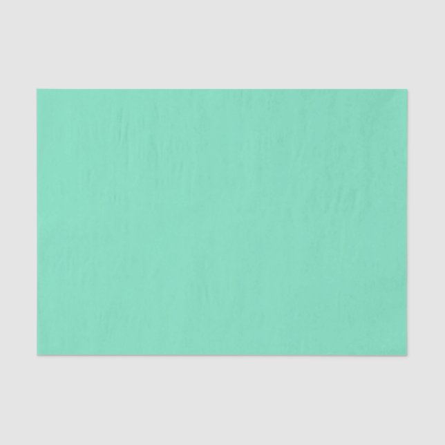 Marine Green Blue Aqua Turquoise 2015 Colour Trend Tissue Paper (Front)
