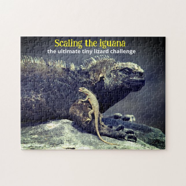 Marine Iguana and Lava Lizard Jigsaw Puzzle (Horizontal)