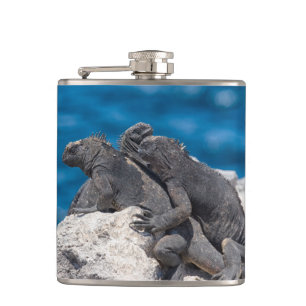 Marine Iguana Hip Flask