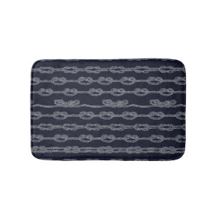 Marine Knots Pattern Bath Mat