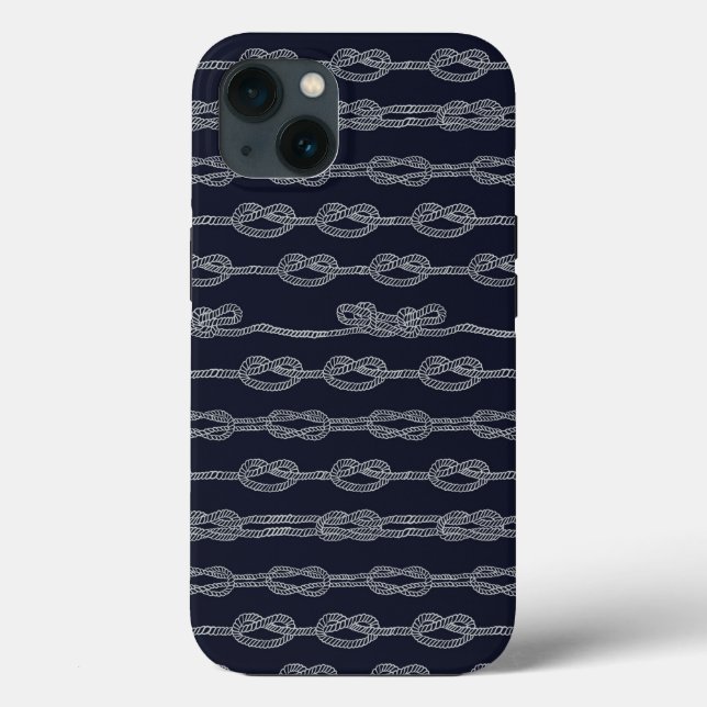 Marine Knots Pattern Case-Mate iPhone Case (Back)