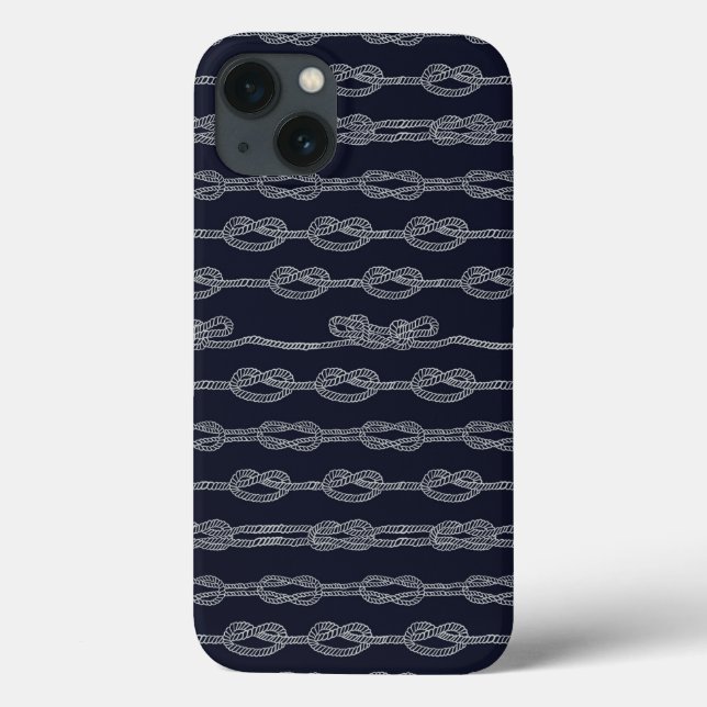 Marine Knots Pattern Case-Mate iPhone Case (Back)