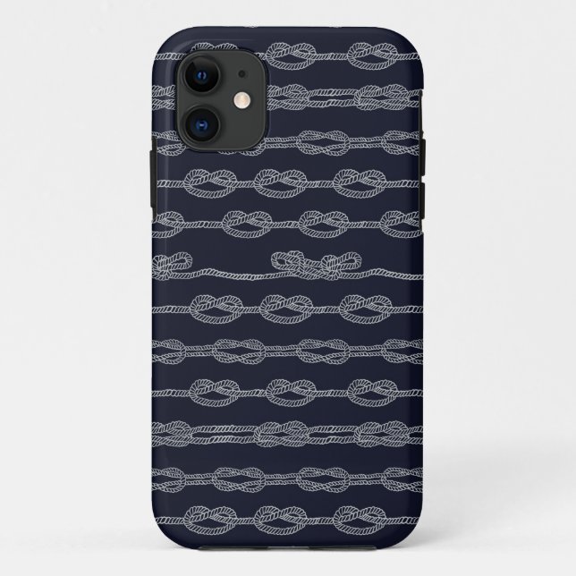 Marine Knots Pattern Case-Mate iPhone Case (Back)