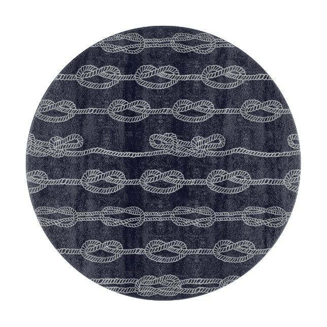 Marine Knots Pattern Cutting Board (Front)