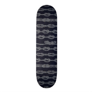 Marine Knots Pattern Skateboard