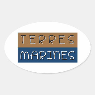 Marine Lands Oval Sticker