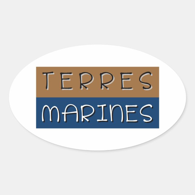 Marine Lands Oval Sticker (Front)
